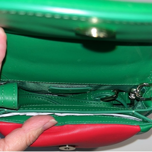RAFFLE GIVEAWAY:KATE SPADE:Kate Spade Puffy Watermelon Top Handle Crossbody NWT - Picture 10 of 11